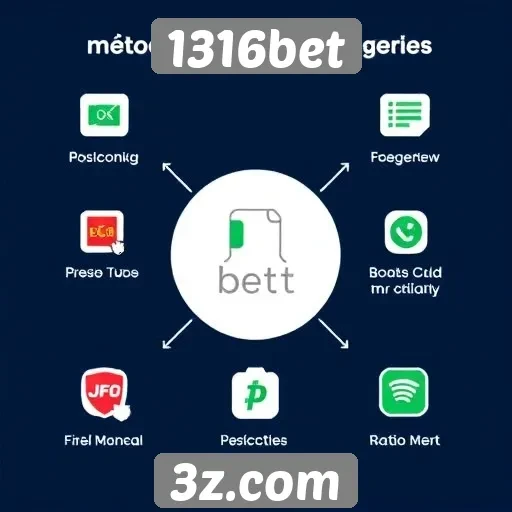 Métodos de pagamento oferecidos na plataforma 1316bet